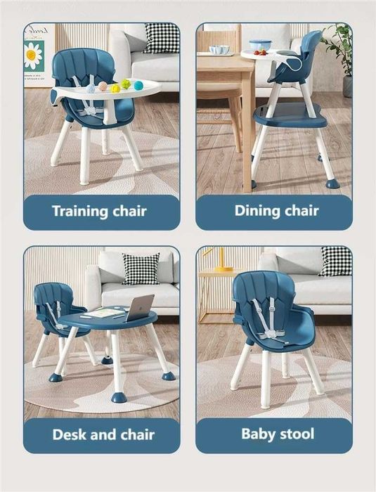 4-в-1 трансформируемый детский стульчик для младенцев и малышей