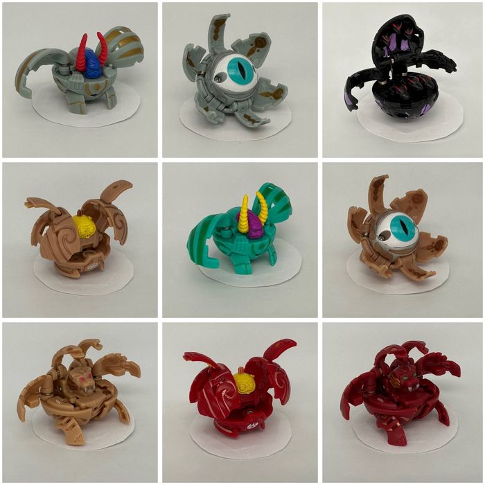 Бакуганы разных видов