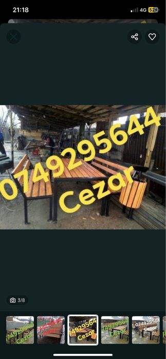 Set banca cu cos