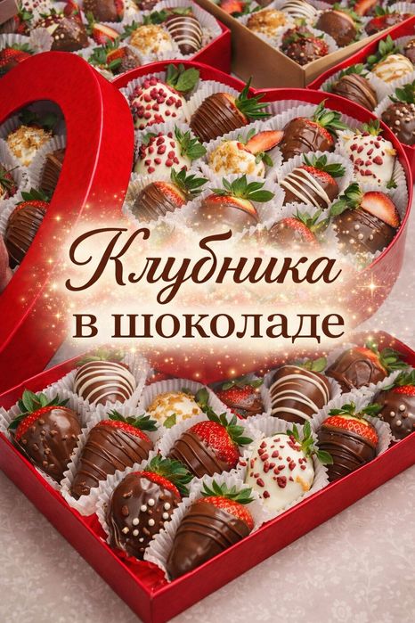Клубника в шоколоде подарка Актау