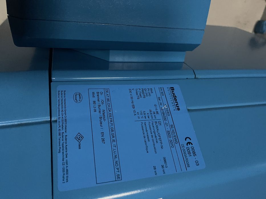 Centrala Buderus logano G115 combustibil lichid CTL sau motorina