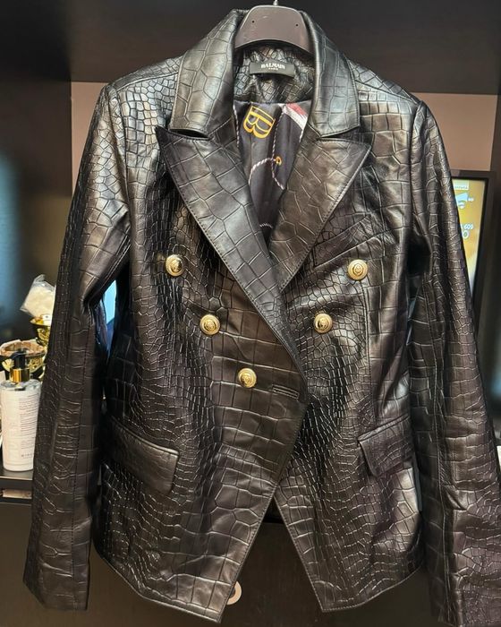 Sacou din piele de vitel / gama de lux BALMAIN