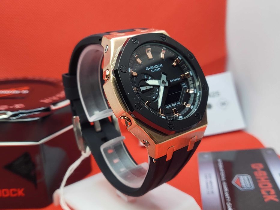 Ceas Sport Casio G shock Royal AP Casioak ga2100 ROZE BLACK ,Nou, Garantie 2 ani