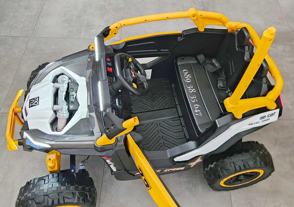 ТОП ЦЕНА!НОВО!Акумулаторен джип 4x4 Kansas WHITE с 24Vбатерия,EVA гуми