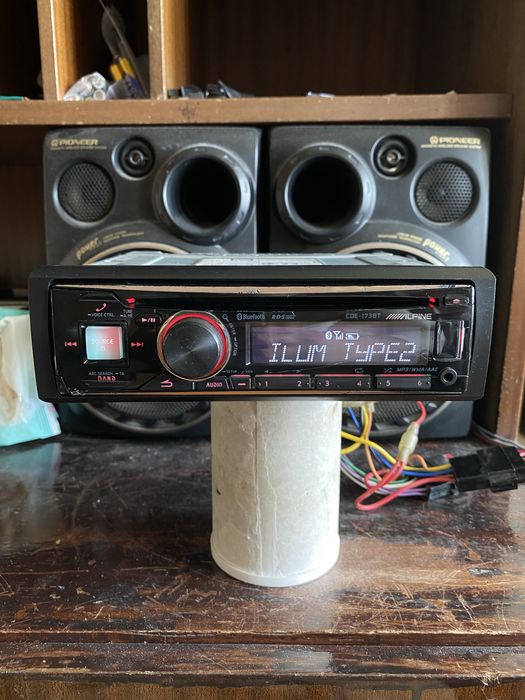 ALPINE CDE-173BT - USB BLUETOOTH CD mp3 плеър за кола сд авто радио