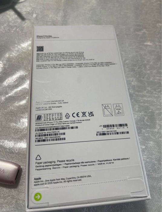 iPhone 17 Pro Max 1TB