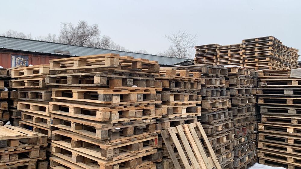 Приём поддонов и паллет