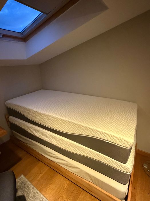 2 saltele JYSK DREAMZONE LUX, spumă cu memorie, 90x200 cm, grosime 29 cm