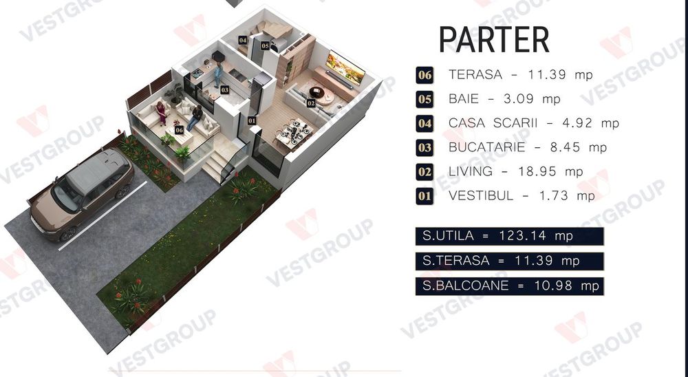 Case de vânzare pe Strada Rezervelor, Chiajna – proiect nou