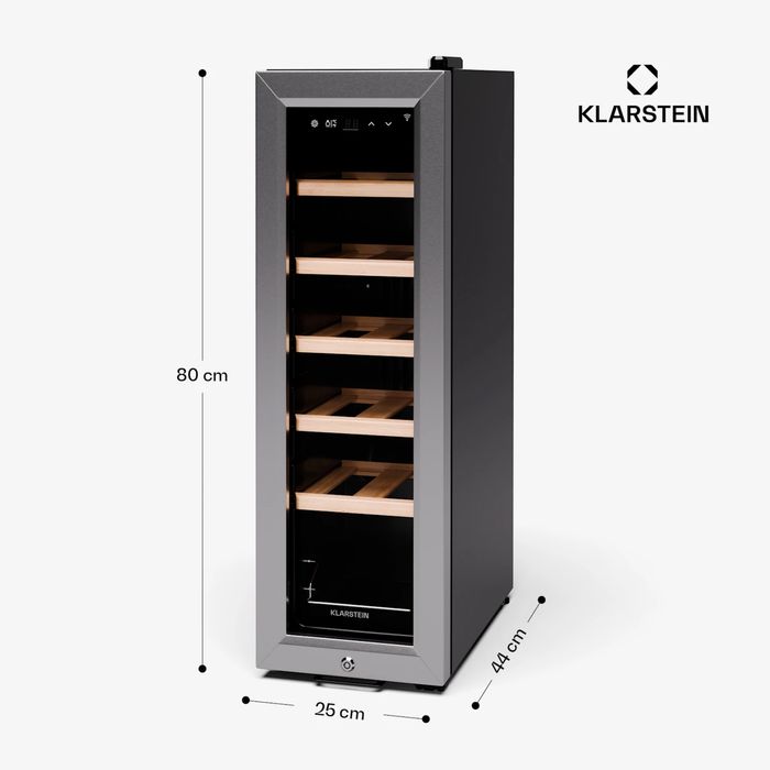 Klarstein Shiraz Premium Smart 12 Slim хладилник за вино