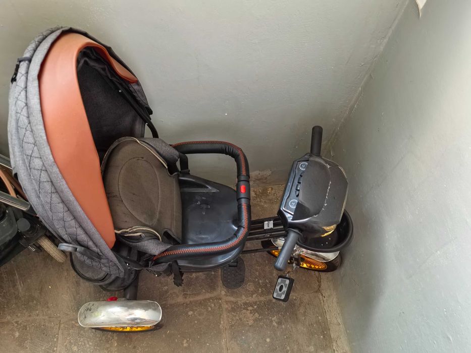 Велосипед коляска детский