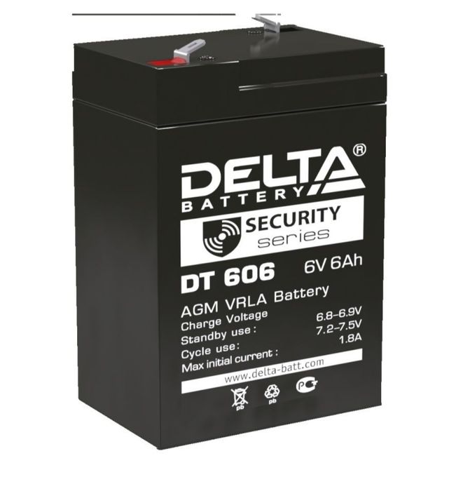 Аккумулятор 6В.6ампер.Новые!