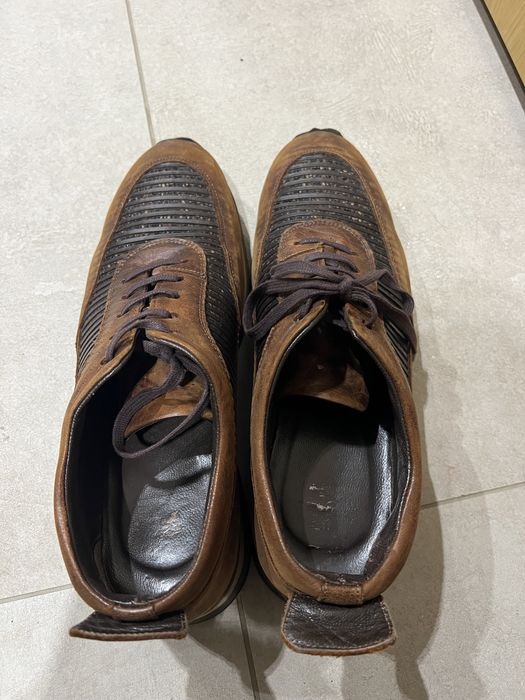 Кафеви мъжки обувки