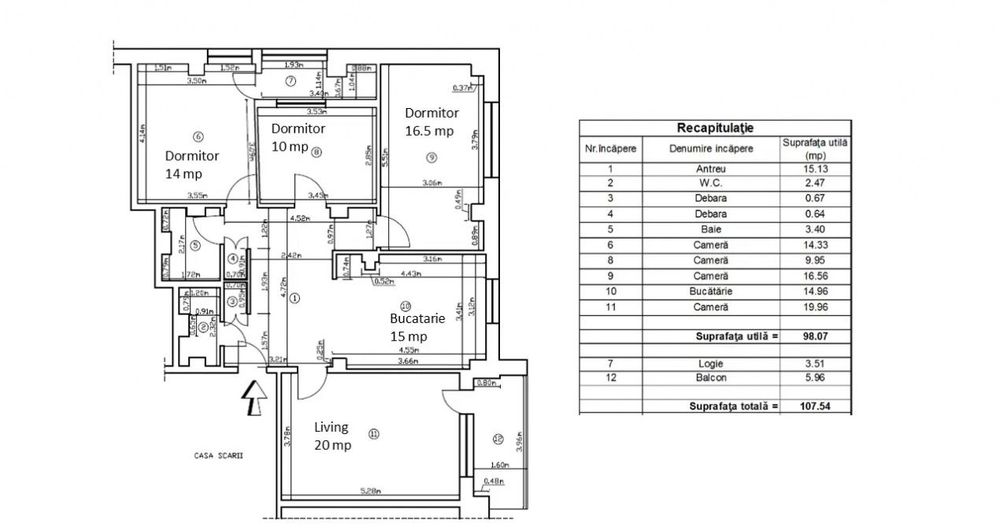 Apartament 4 camere, zona Gradini Manastur - Plopilor