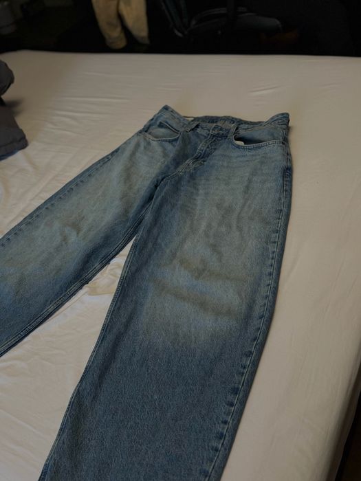 Zara светлосини широки дънки
