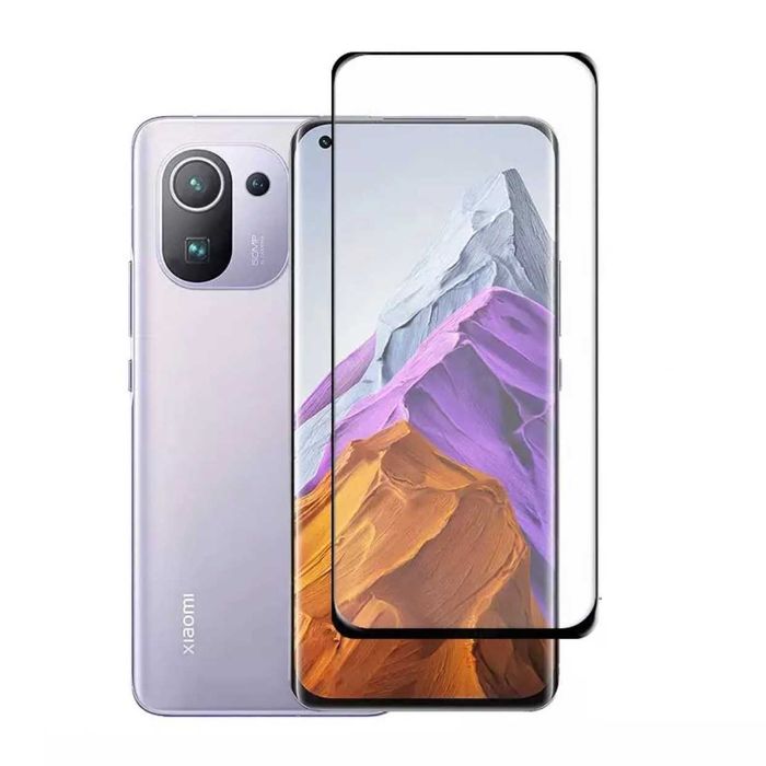 Folie CURBATA din sticla FULL GLUE Xiaomi Mi 11 5G , Xiaomi Mi 11 Pro