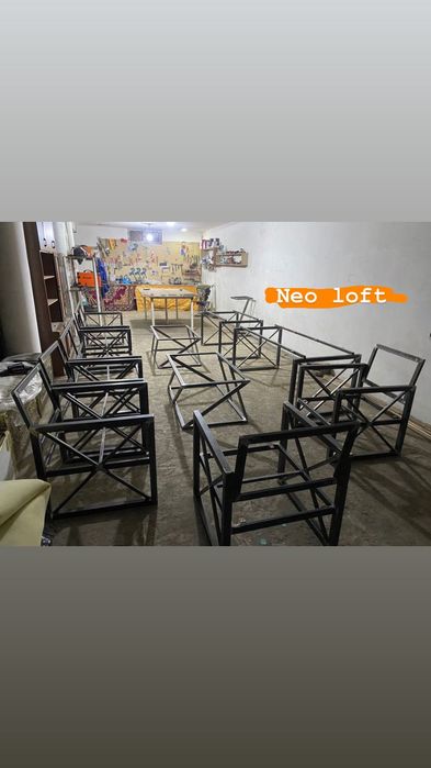 Диван кресло в стиле лофт. Офисная мебель