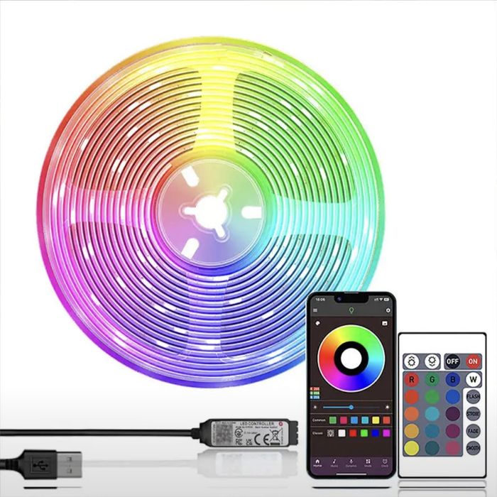 RGB светодиодная лента BJ-5VRGB 5метров.