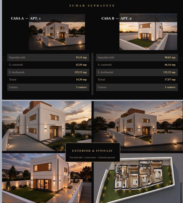 Casă nouă cu rooftop privat de peste 50 mp direct de la proprietar