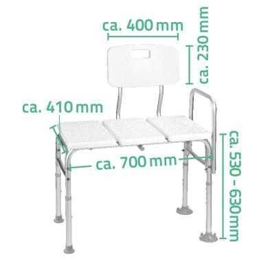 Bancă de transfer pentru seniori / persoane cu deficiente locomotorii