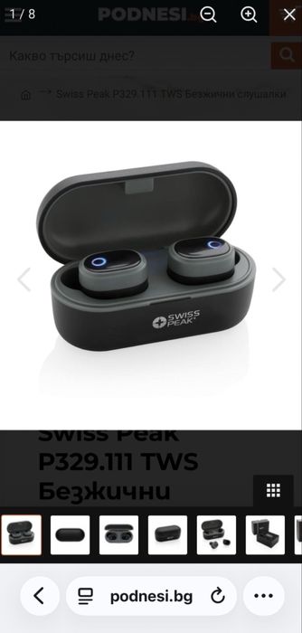 Безбични слушалки Swiss Peak