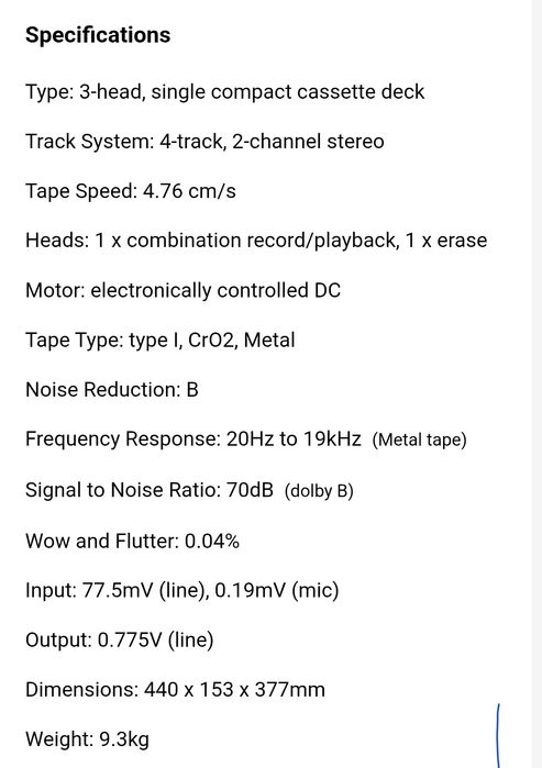 Deck Kenwood KX-2060