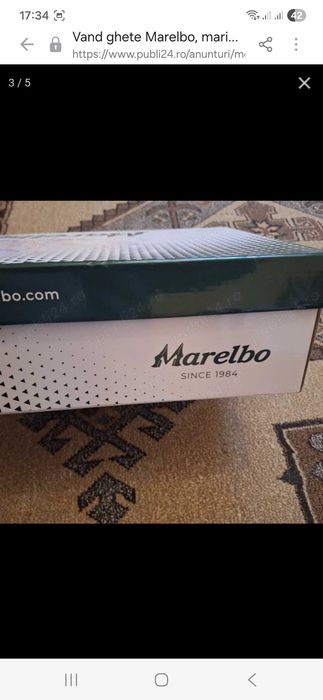 Vand ghete Marelbo pentru barbati