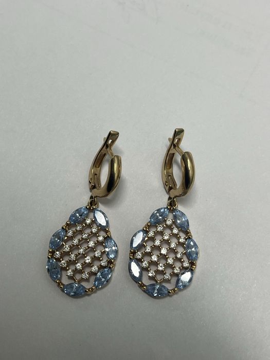 Золотые серьги 8,7гр  585проба