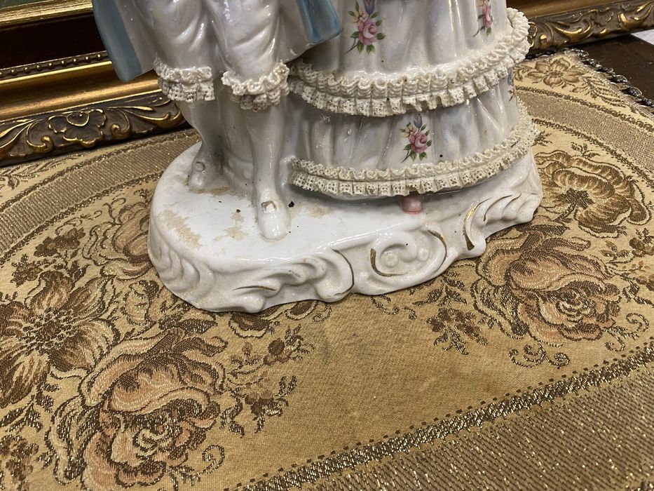 Порцеланова фигурална композиция галантна двойка Германия 1950–1965