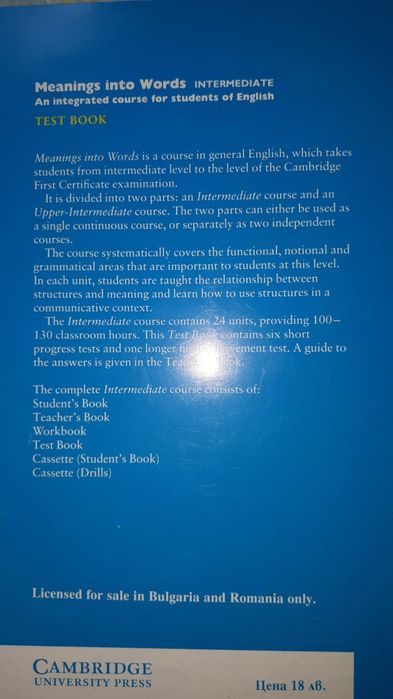 meaning into words - test book