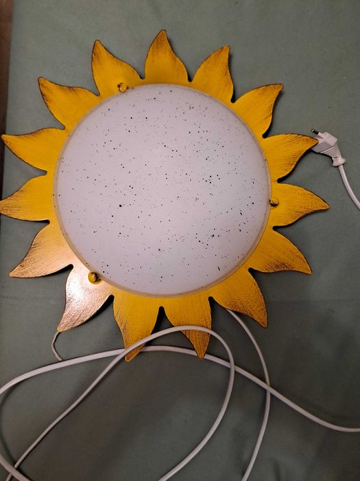 Полюлей и аплик специална изработка австрийски. Форма на слънчоглед