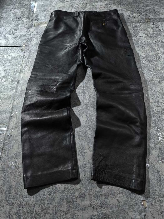 Pantaloni piele  rockstar double zipped