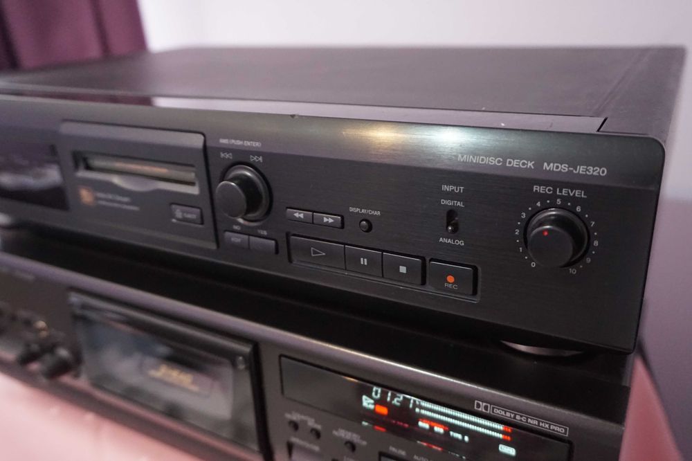 SONY MDS-JE320 minidisc cu telecomanda  , bonus , probleme pe rec