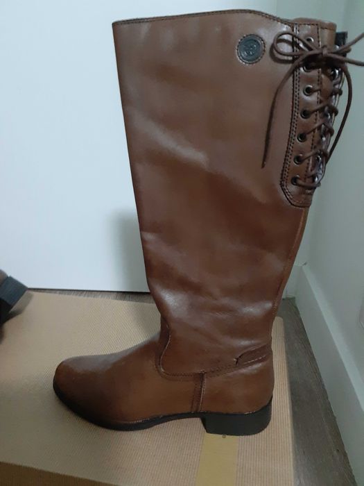 Cizme dama inalte OTTER, din piele rezistenta, stil clasic, nepurtate