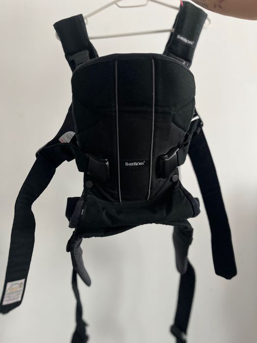 BabyBjörn Бебешка ергономична раница Carrier One Woven Black кенгуру