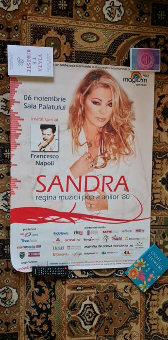Promo poster Sandra Cretu  concert Bucuresti, mare