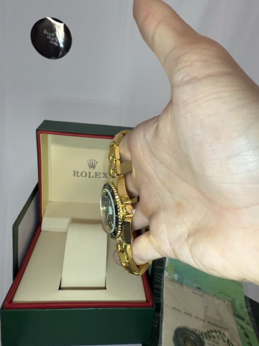 Ceas Rolex Auriu Verde Premium // Oyster Perpetual Date Submariner //