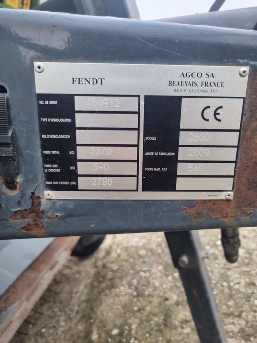 Presa balotat FENDT 2600 V