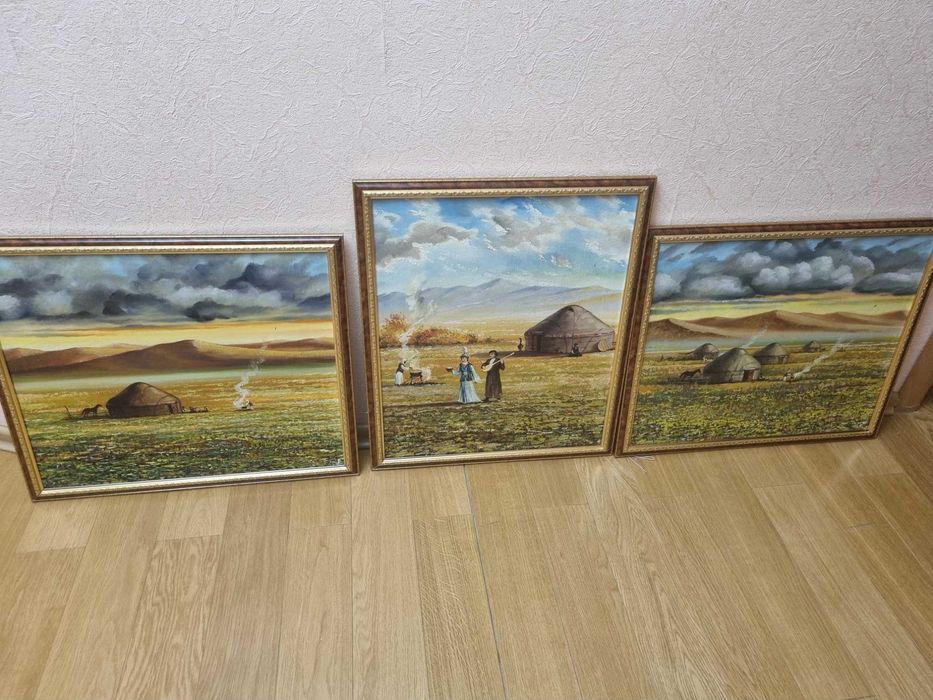 Этно картины, масло на холсте