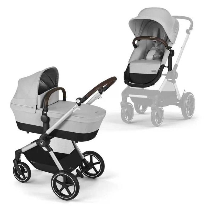 ПРОМО Нова 2г Гаранция Бебешка Детска Количка Столче за Кола 3в1 Cybex Gold EOS LUX 0-4г 0-22кг