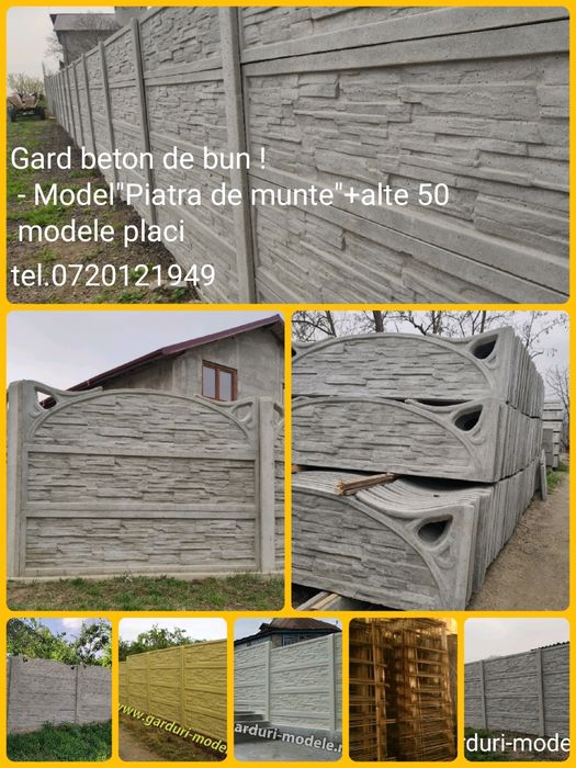 Gard din panouri / placi beton armat.Brasov,Covasna,Harghita