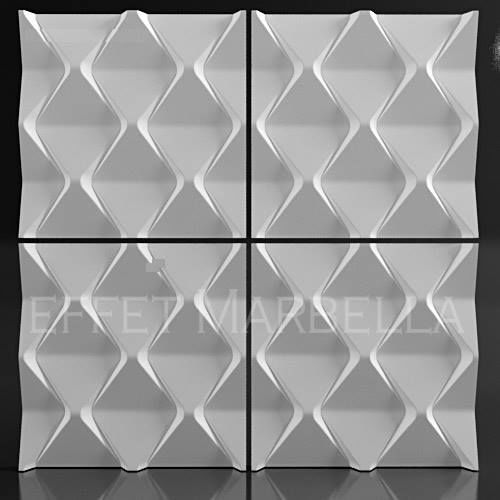 Декоративни 3D панели - 3д гипсови панели, облицовки за стени 0118