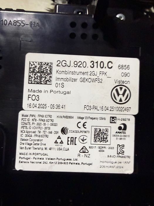 Фарове стопове дисплей Golf 8 2024