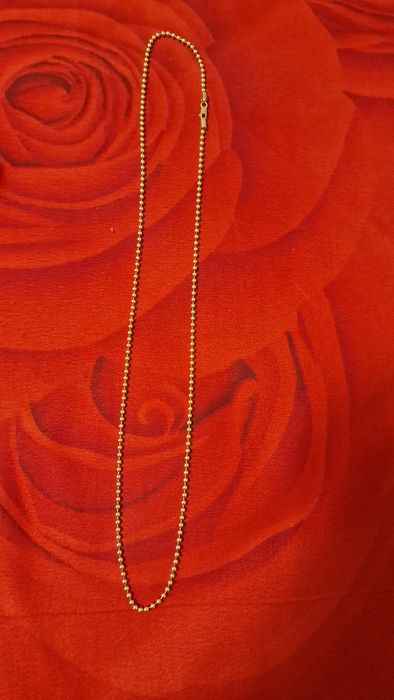 Lanț aur 14 k  model biluțe