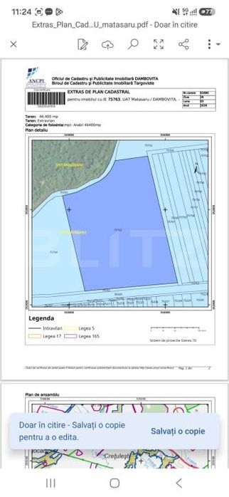 teren de 4,6 hectare de vanzare