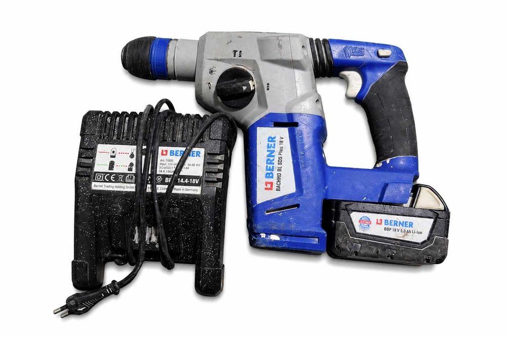 Set Berner 18V rotopercutor SDS Plus + filetanta rigips