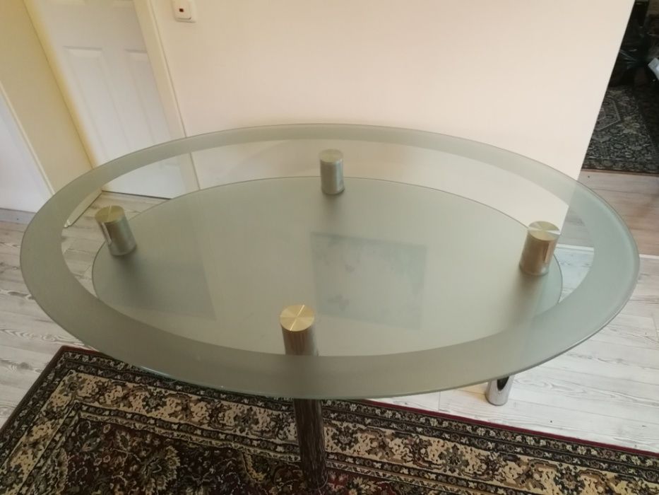 Masa sticla sufragerie, bucătărie