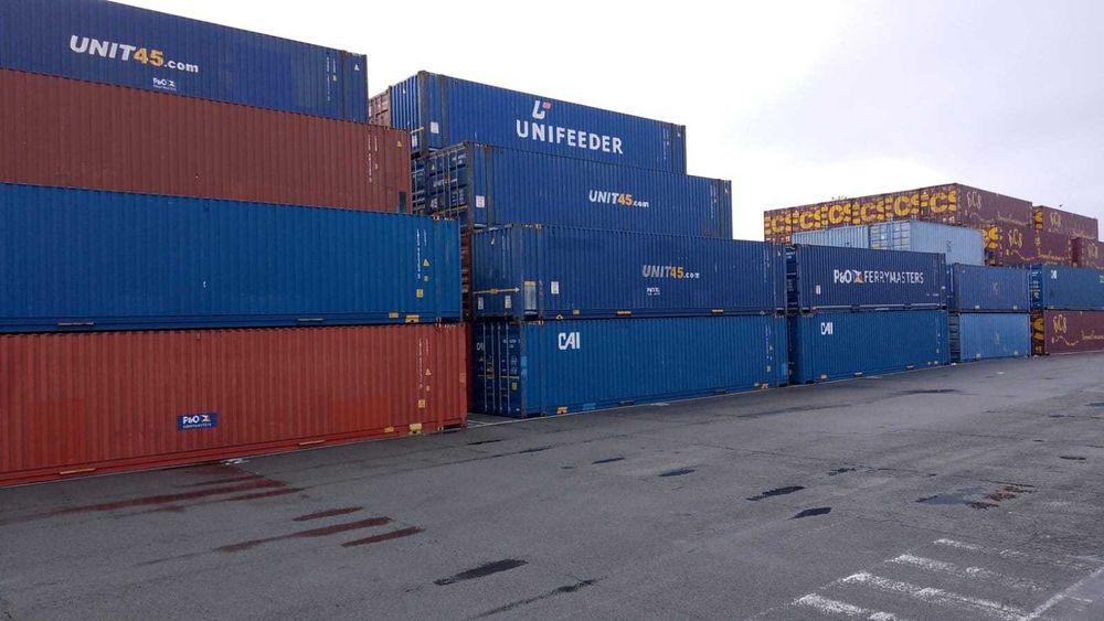 Container albastru  45 high cube 13.7m