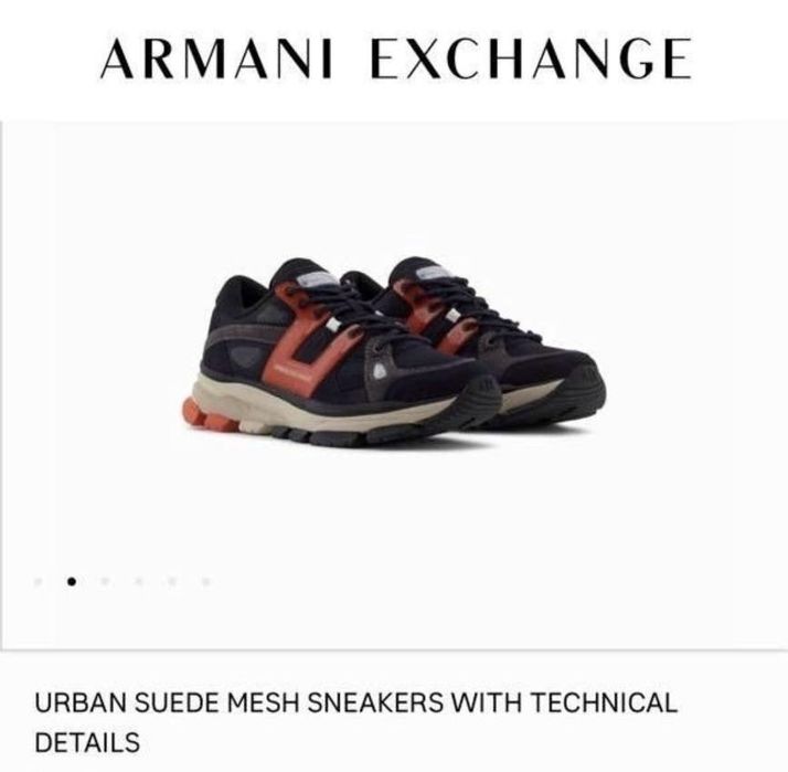 Оригинал Armani Exchange мужские кроссовки