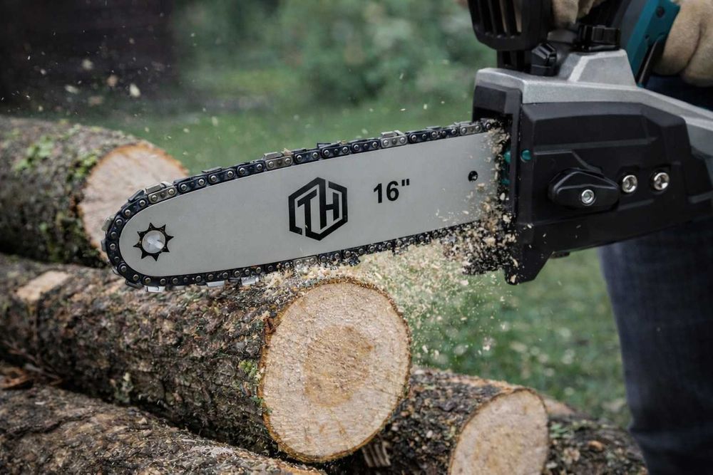 Drujba pe acumulator THO 42V lama 16 inch + 2 baterii